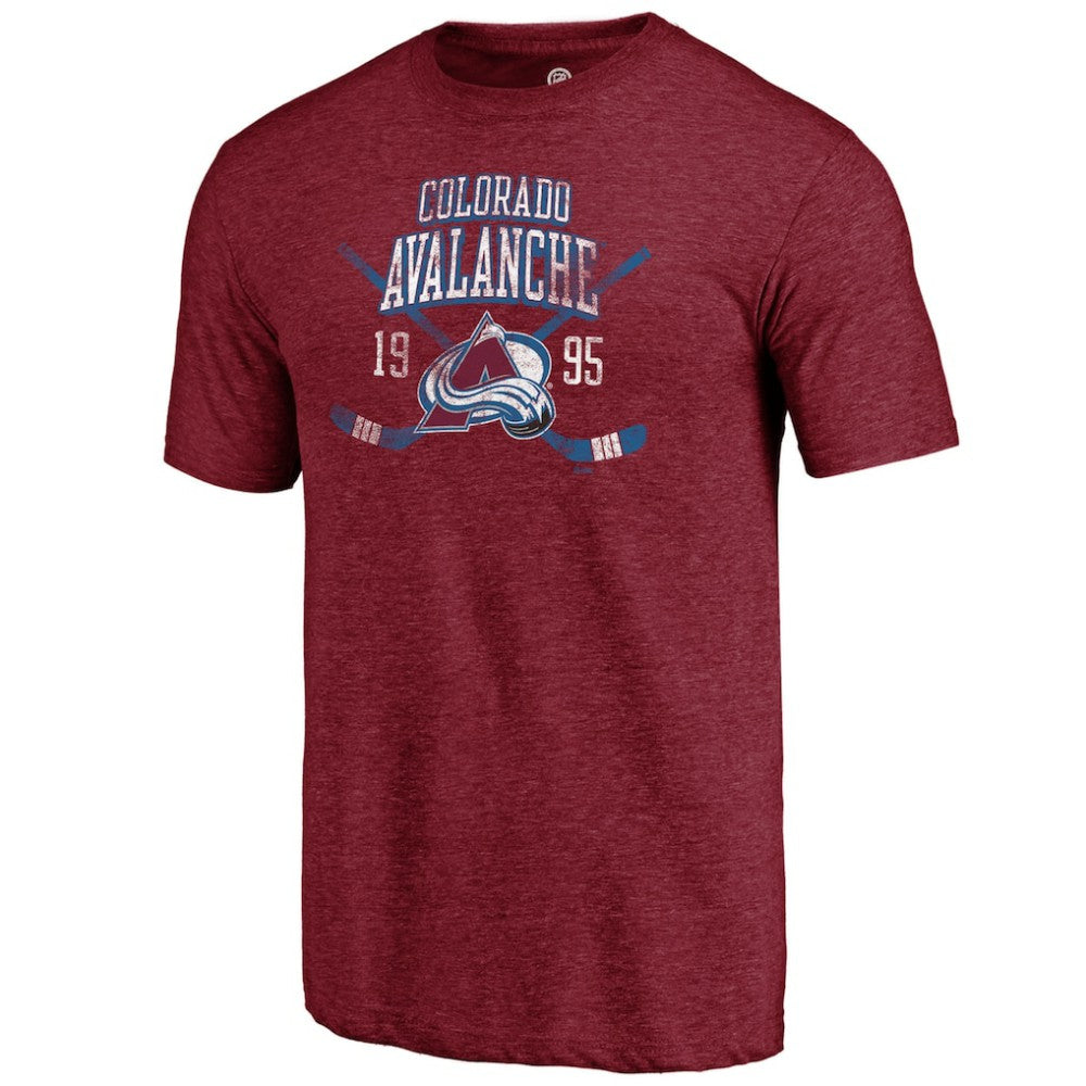 Colorado Avalanche - Line Shift Tri-Blend T-Shirt Burgundy
