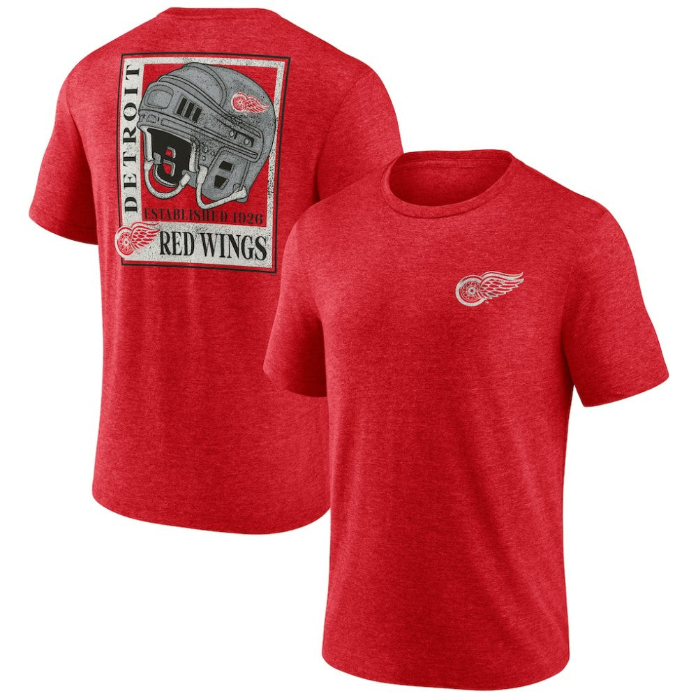 Detroit Red Wings - Earnest Will Tri-Blend T-Shirt Red