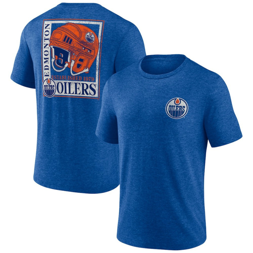 Edmonton Oilers - Earnest Will Tri-Blend T-Shirt Royal