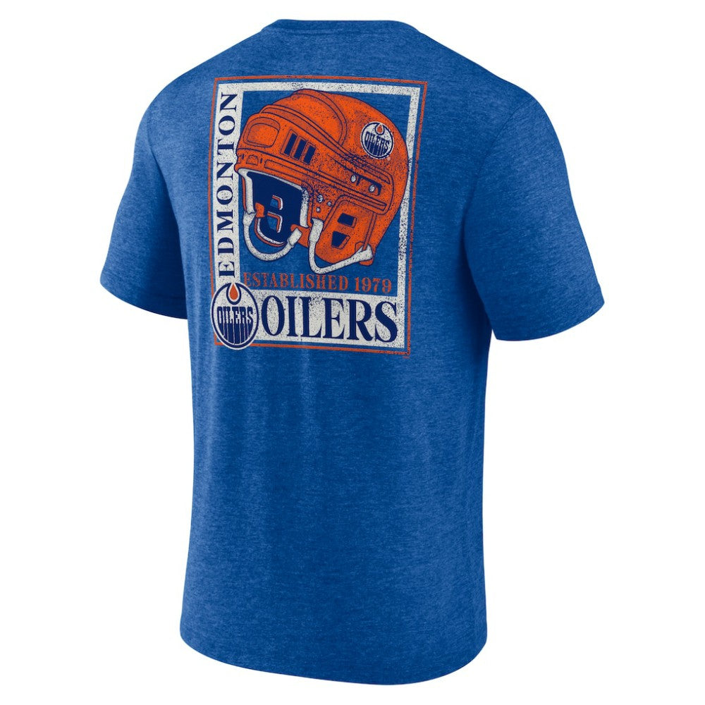 Edmonton Oilers - Earnest Will Tri-Blend T-Shirt Royal