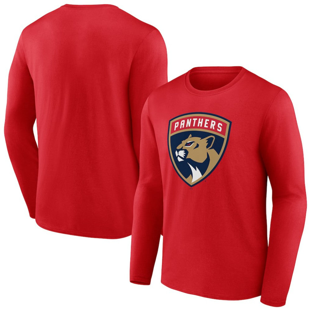 Florida Panthers - Primary Logo Long Sleeve T-Shirt Red
