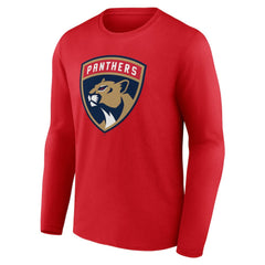 Florida Panthers - Primary Logo Long Sleeve T-Shirt Red
