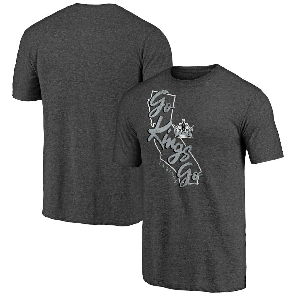 Los Angeles Kings - Shoot to Score Tri-Blend T-Shirt Charcoal