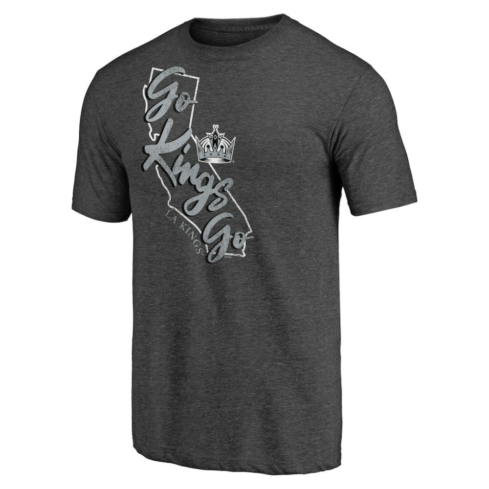 Los Angeles Kings - Shoot to Score Tri-Blend T-Shirt Charcoal
