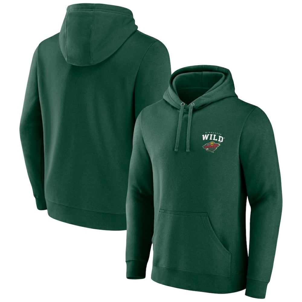 Minnesota Wild - Team Lockup Pullover Hoodie Green