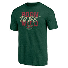 Minnesota Wild - Shoot to Score Tri-Blend T-Shirt Green