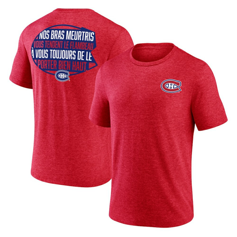Montreal Canadiens - Territorial Tri-Blend T-Shirt Red