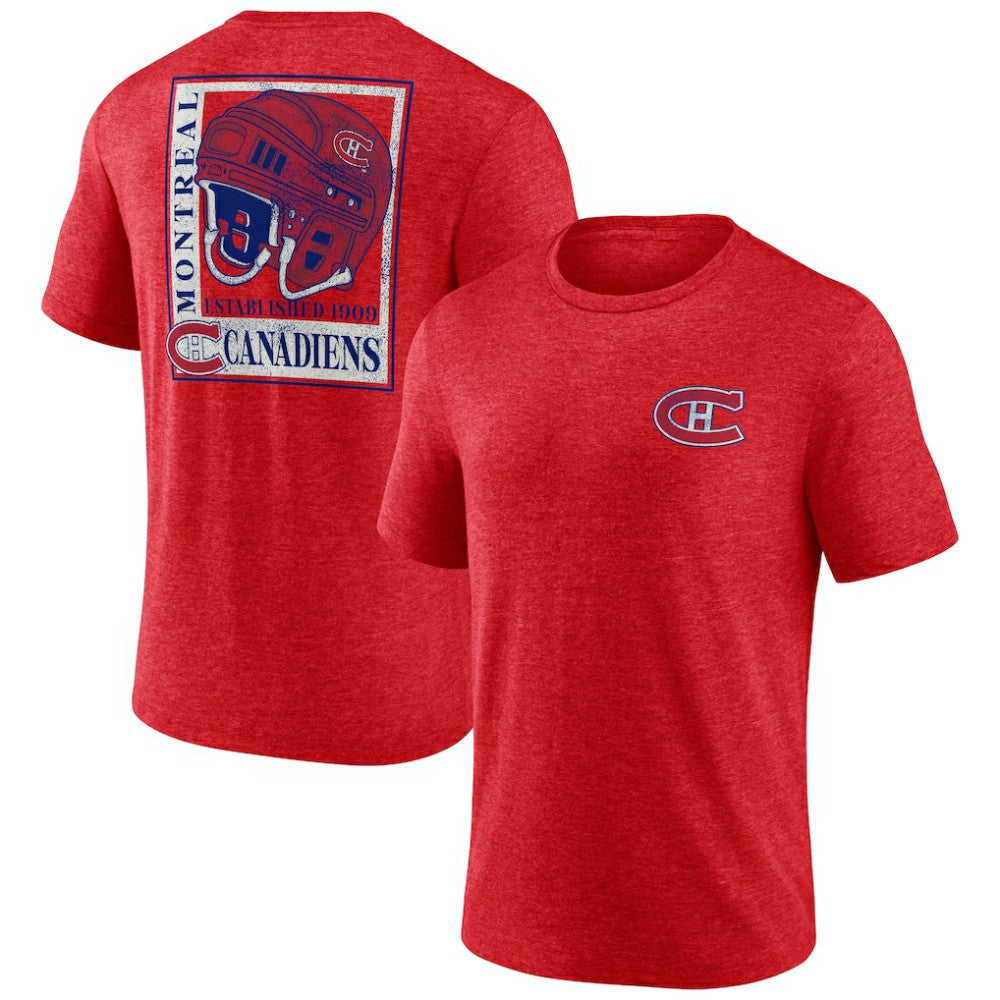 Montreal Canadiens - Earnest Will Tri-Blend T-Shirt Red