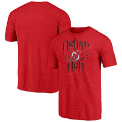New Jersey Devils - Shoot to Score Tri-Blend T-Shirt Red