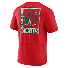 New Jersey Devils - Earnest Will Tri-Blend T-Shirt Red