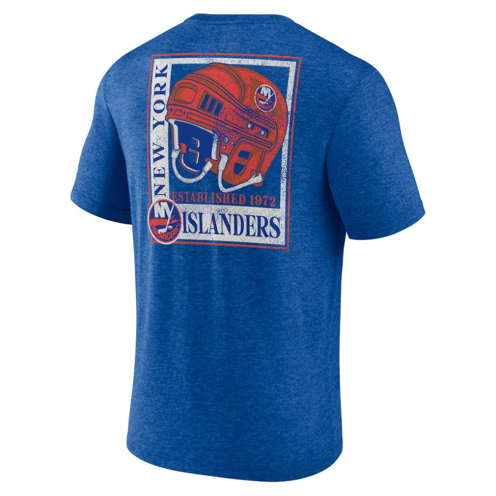 New York Islanders - Earnest Will Tri-Blend T-Shirt Royal