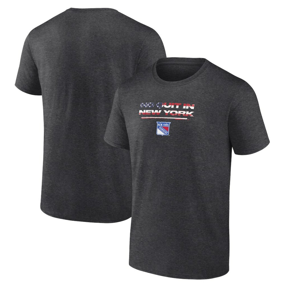 New York Rangers Stars and Stripes T-Shirt Charcoal