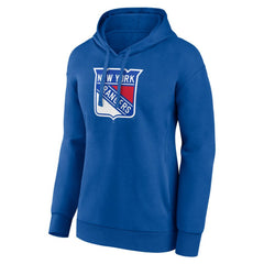 New York Rangers Women's Primary Logo Pullover Hoodie Blue