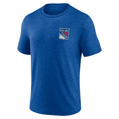 New York Rangers Earnest Will Tri-Blend T-Shirt Blue