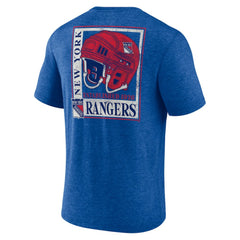 New York Rangers Earnest Will Tri-Blend T-Shirt Blue