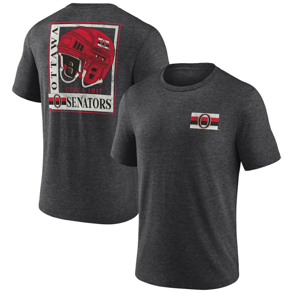 Ottawa Senators - Earnest Will Tri-Blend T-Shirt Charcoal