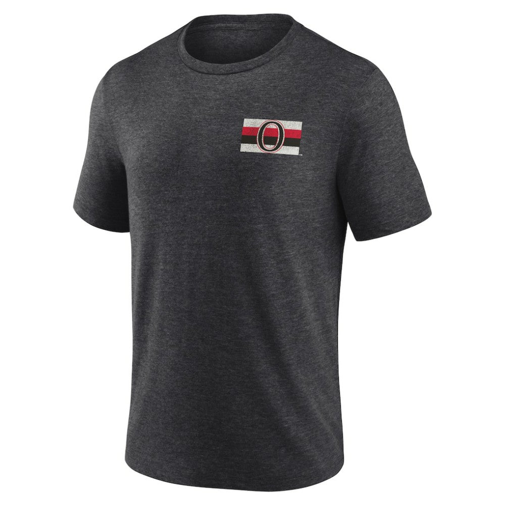 Ottawa Senators - Earnest Will Tri-Blend T-Shirt Charcoal