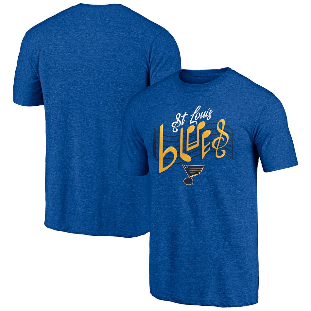St. Louis Blues - Shoot to Score Tri-Blend T-Shirt Blue