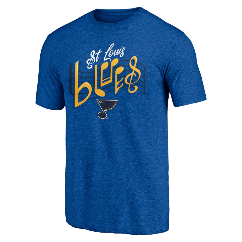 St. Louis Blues - Shoot to Score Tri-Blend T-Shirt Blue