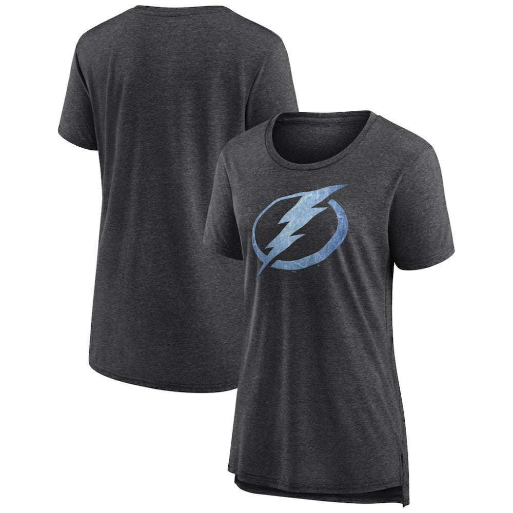 Tampa Bay Lightning - Women's Pond Hockey Tri-Blend T-Shirt Gray