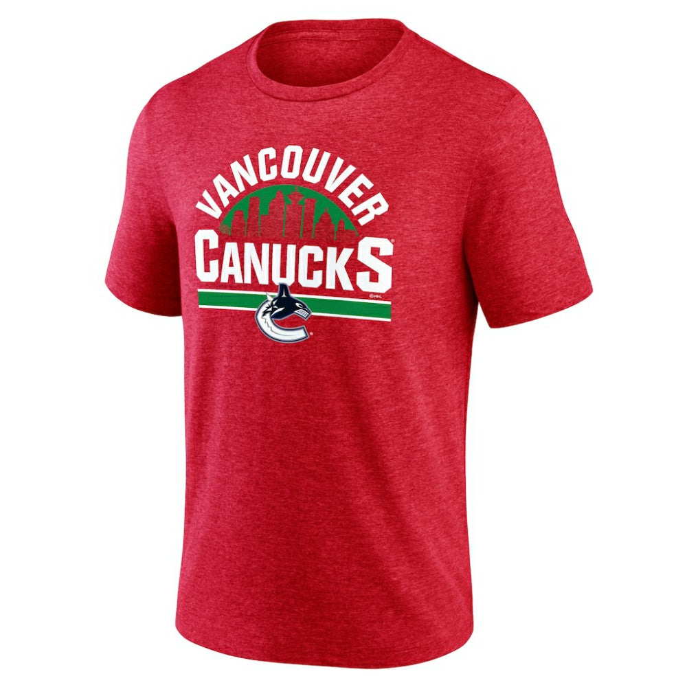 Vancouver Canucks - Represent Tri-Blend T-Shirt Red