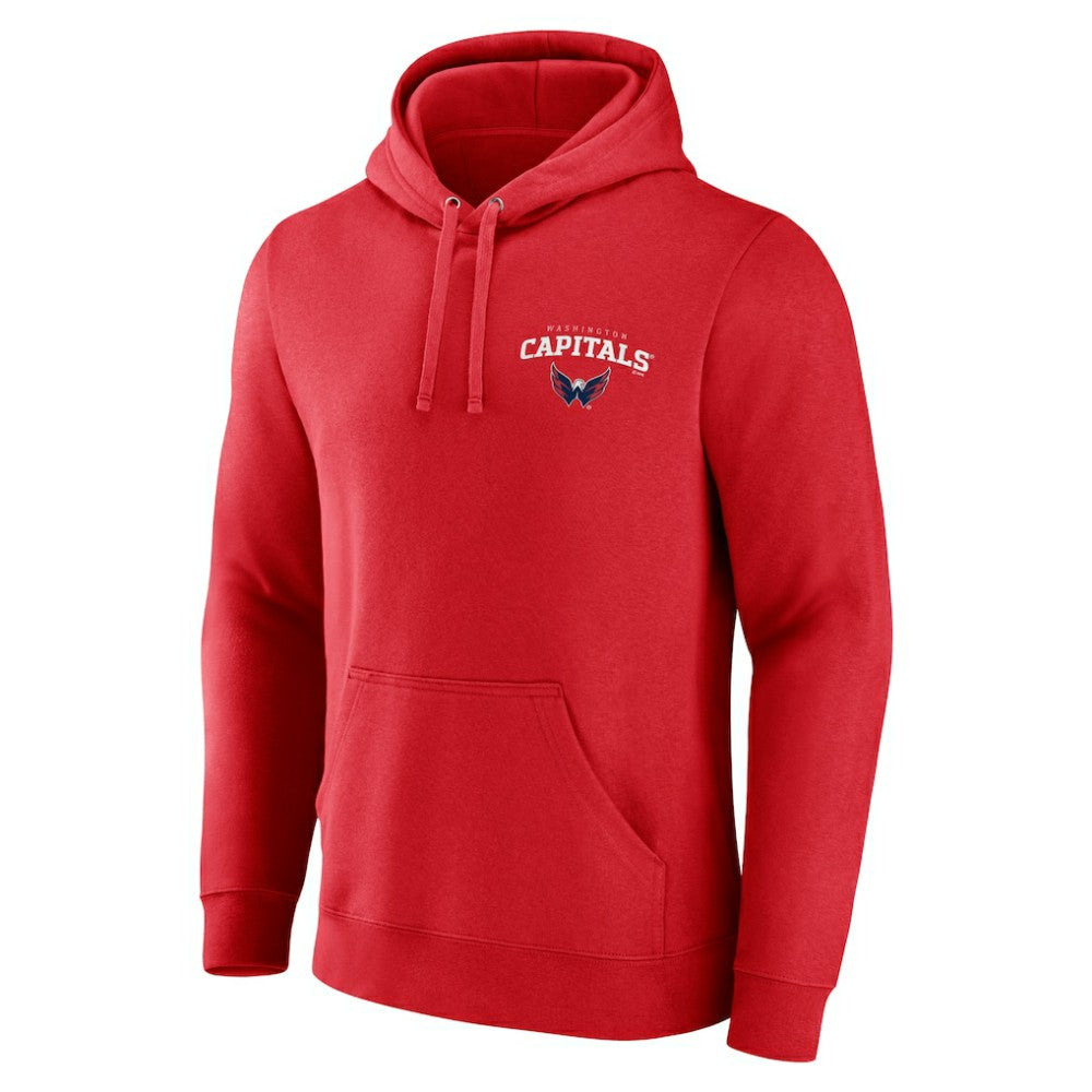Washington Capitals Team Lockup Pullover Hoodie Red