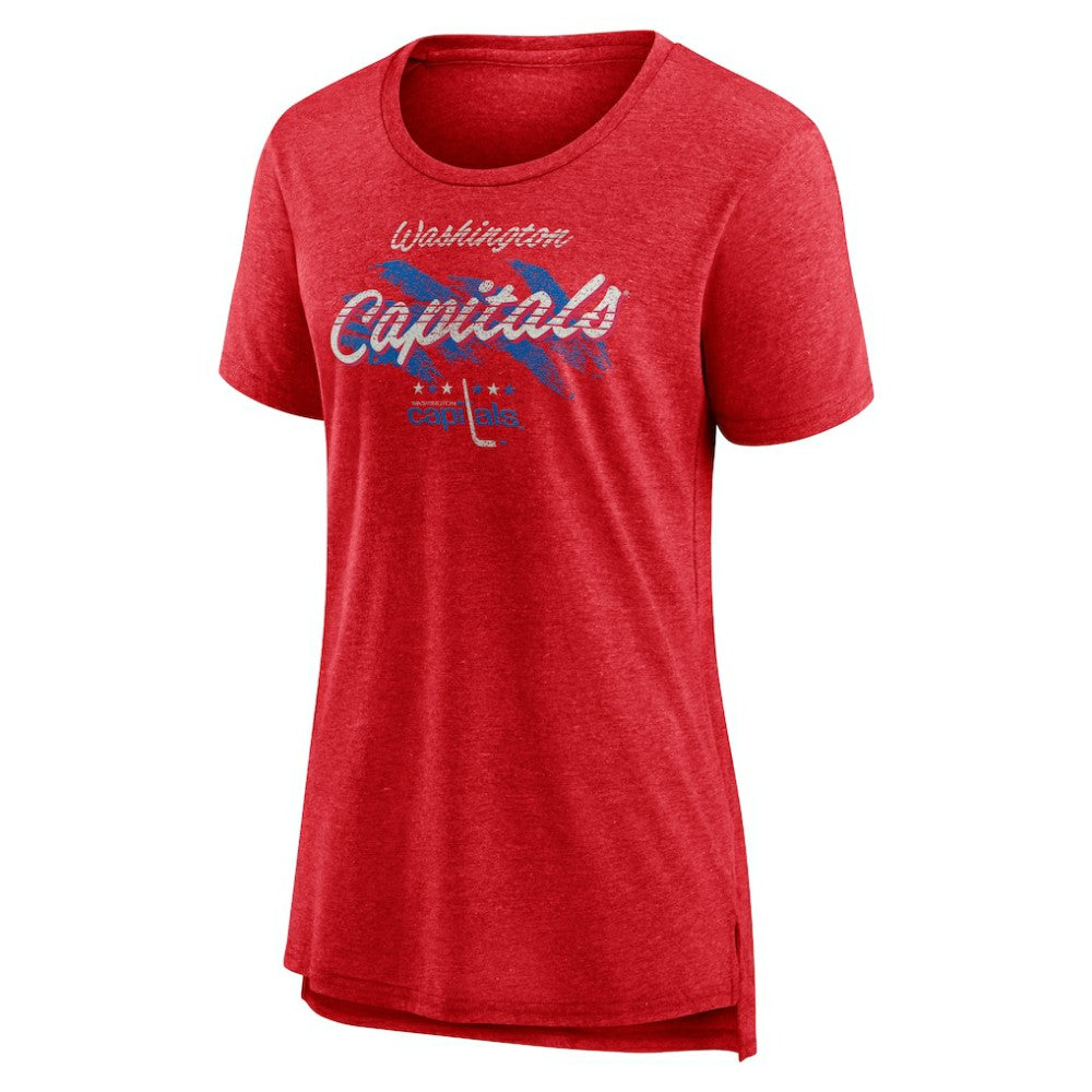 Washington Capitals Women's Hit the Ice Tri-Blend T-Shirt Red