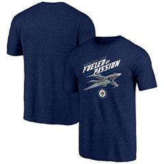 Winnipeg Jets - Shoot to Score Tri-Blend T-Shirt Navy