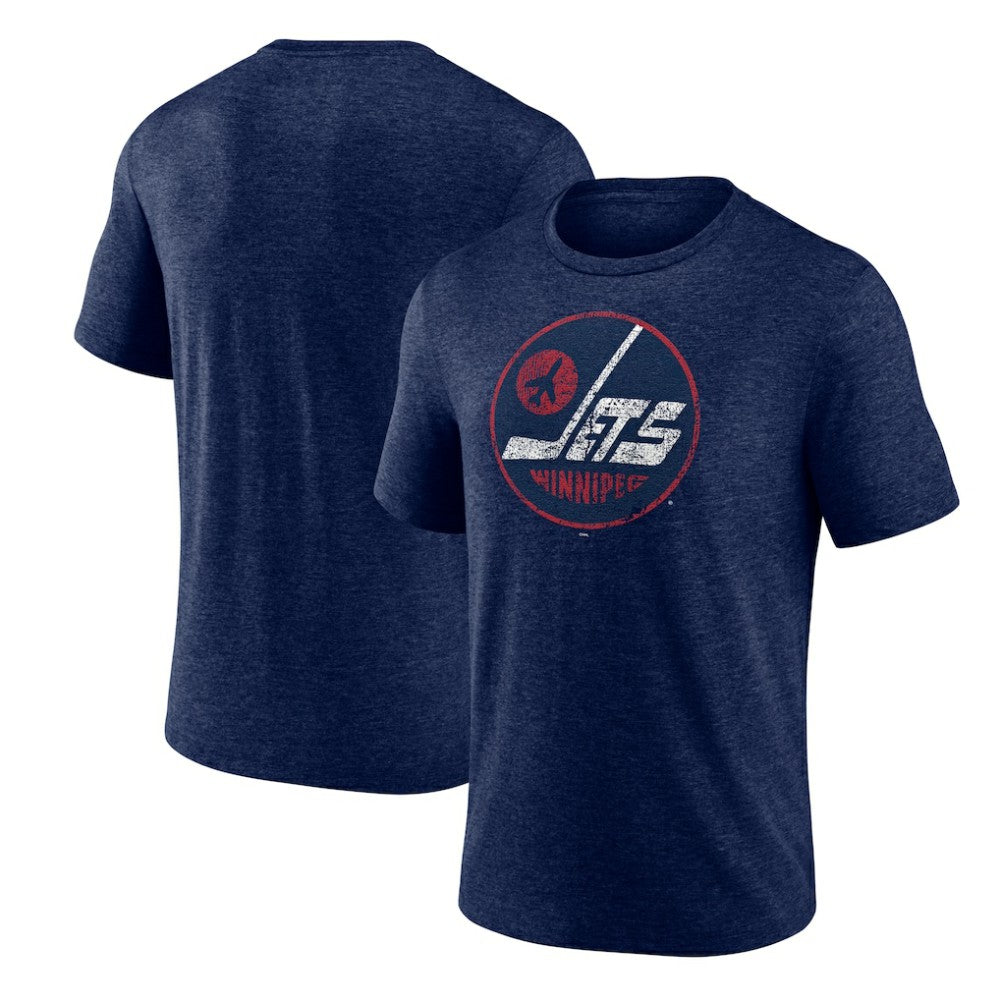 Winnipeg Jets - Wheelhouse Tri-Blend T-Shirt Navy