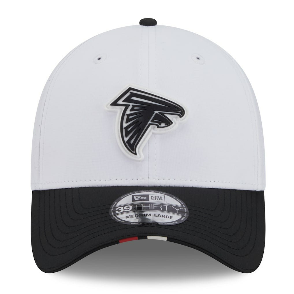 Atlanta Falcons New Era 2025 NFL Training Camp 39THIRTY Flex Hat White/Black - NFL