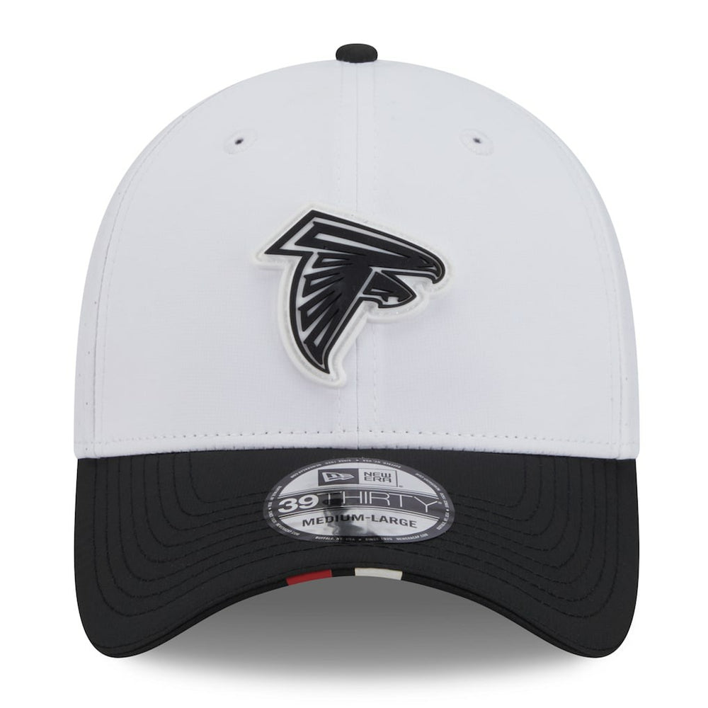 Atlanta Falcons New Era 2025 NFL Training Camp 39THIRTY Flex Hat White/Black - NFL