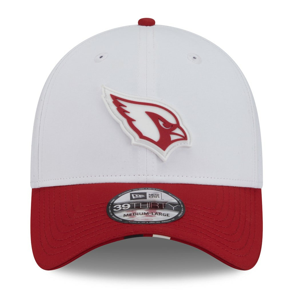 Arizona Cardinals New Era 2025 NFL Training Camp 39THIRTY Flex Hat White/Cardinal - NFL
