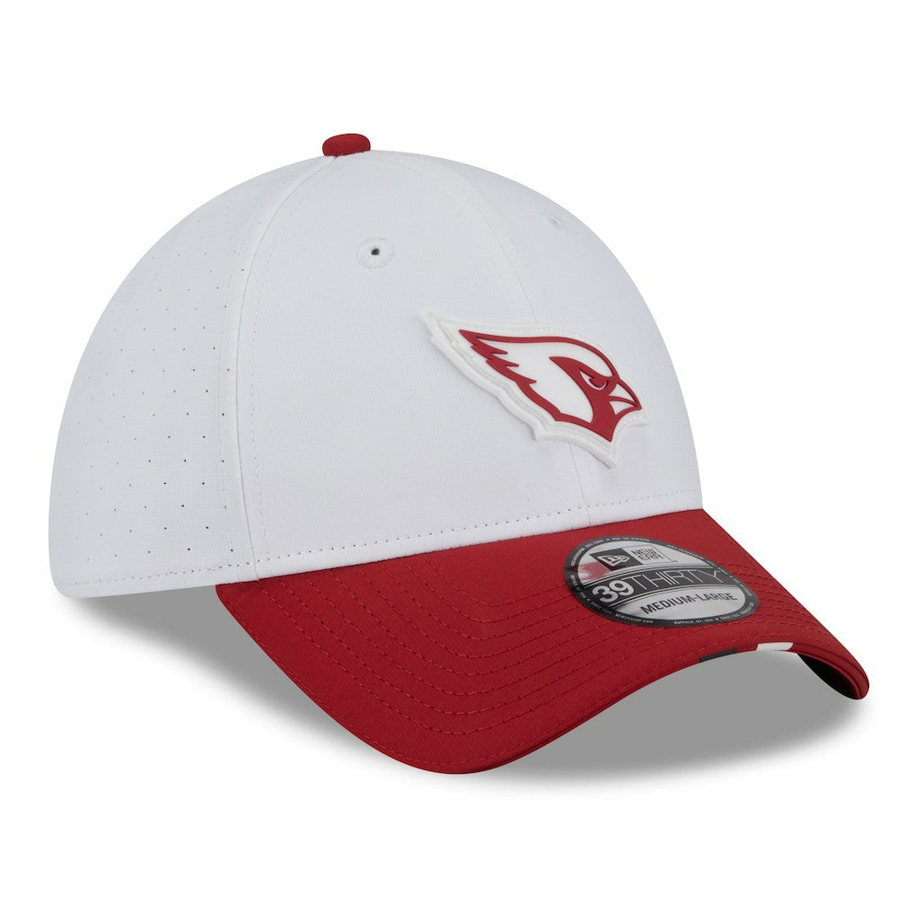 Arizona Cardinals New Era 2025 NFL Training Camp 39THIRTY Flex Hat White/Cardinal - NFL