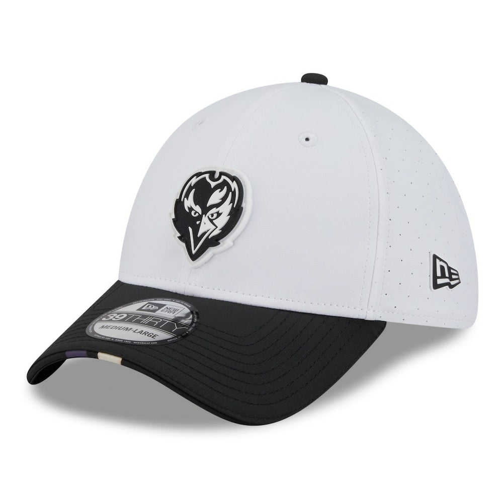 Baltimore Ravens New Era 2025 NFL Training Camp 39THIRTY Flex Hat White/Black - NFL