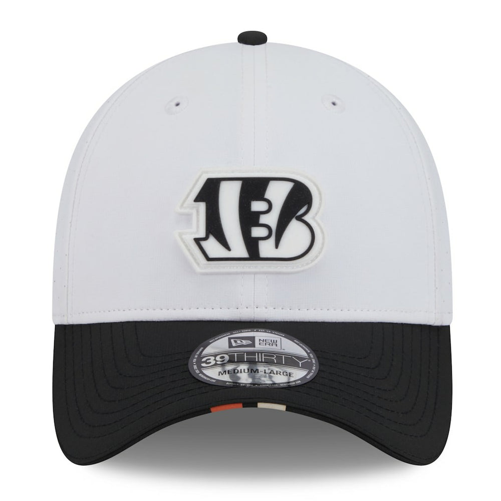 Cincinnati Bengals New Era 2025 NFL Training Camp 39THIRTY Flex Hat White/Black - NFL