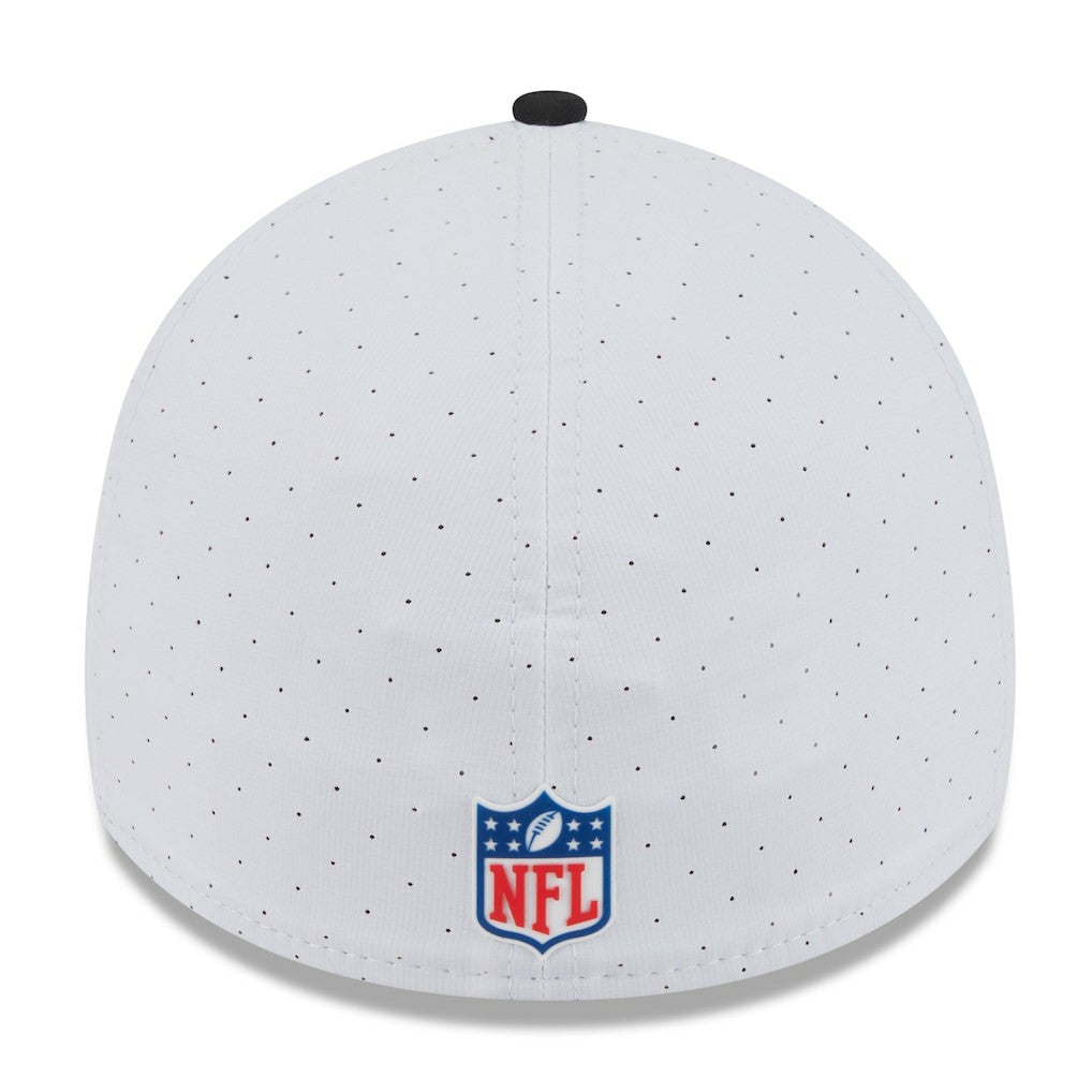 Jacksonville Jaguars New Era 2025 NFL Training Camp Throwback Logo 39THIRTY Flex Hat White/Black - NFL
