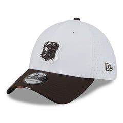 Cleveland Browns New Era 2025 NFL Training Camp 39THIRTY Flex Hat White/Brown - NFL