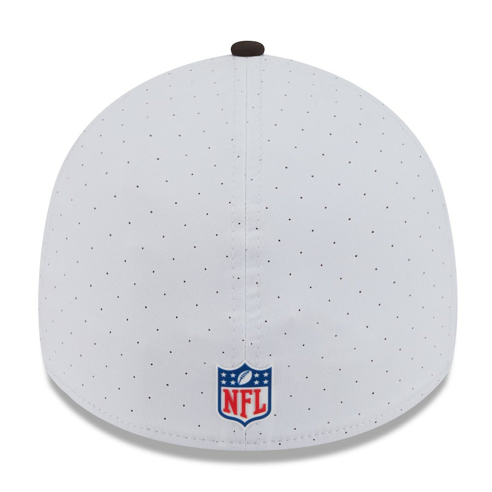 Cleveland Browns New Era 2025 NFL Training Camp 39THIRTY Flex Hat White/Brown - NFL