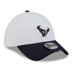 Houston Texans New Era 2025 NFL Training Camp 39THIRTY Flex Hat White/Navy - NFL