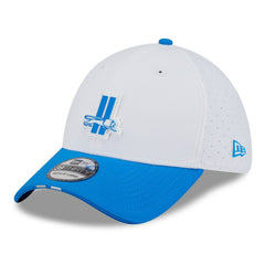 Detroit Lions New Era 2025 NFL Training Camp Throwback Logo 39THIRTY Flex Hat White/Blue - NFL