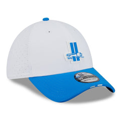 Detroit Lions New Era 2025 NFL Training Camp Throwback Logo 39THIRTY Flex Hat White/Blue - NFL