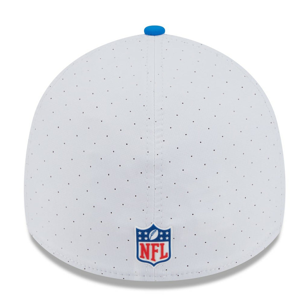 Detroit Lions New Era 2025 NFL Training Camp Throwback Logo 39THIRTY Flex Hat White/Blue - NFL