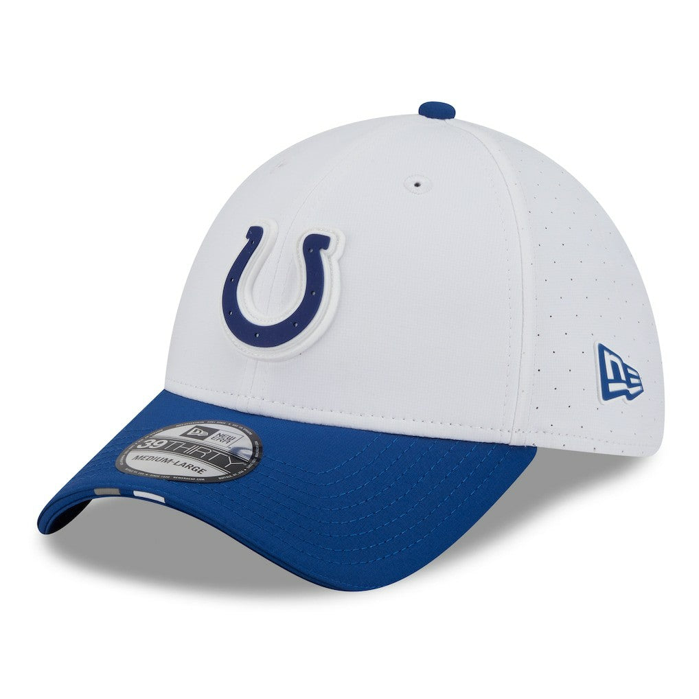 Indianapolis Colts New Era 2025 NFL Training Camp 39THIRTY Flex Hat White/Royal - NFL