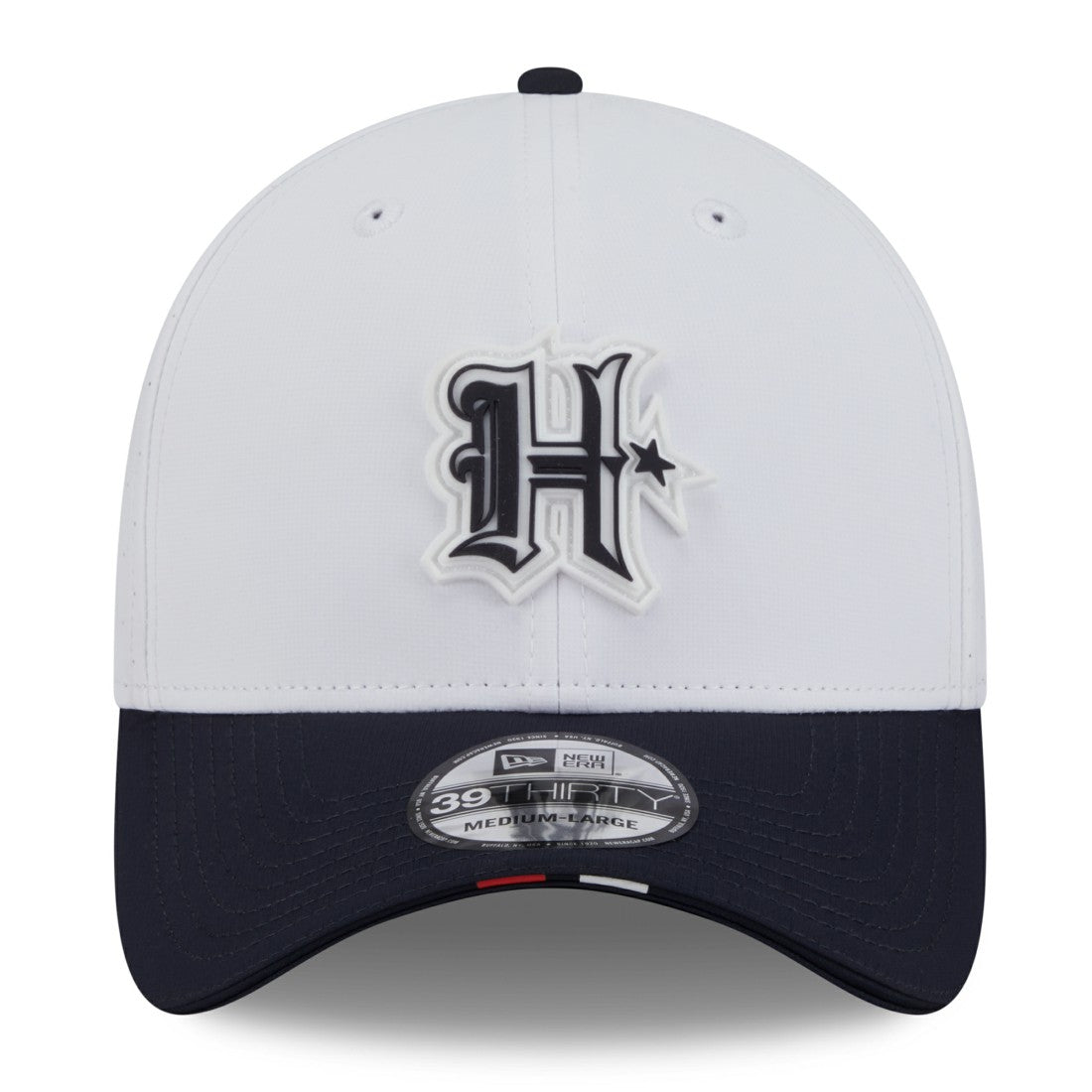 Houston Texans New Era 2025 NFL Training Camp 39THIRTY Flex Hat White/Navy - NFL