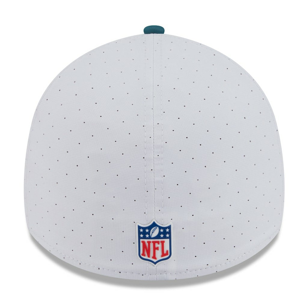 Philadelphia Eagles New Era 2025 NFL Training Camp 39THIRTY Flex Hat White/Midnight Green - NFL