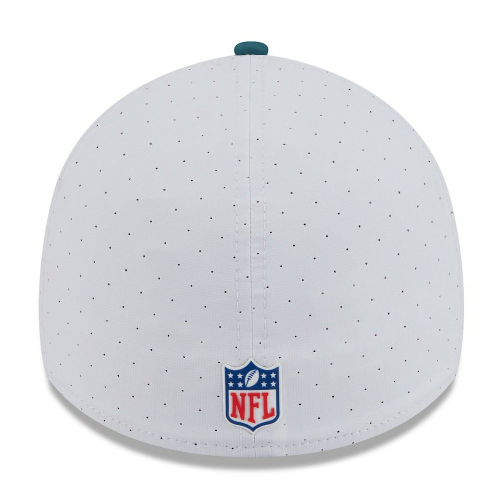 Philadelphia Eagles New Era 2025 NFL Training Camp 39THIRTY Flex Hat White/Midnight Green - NFL