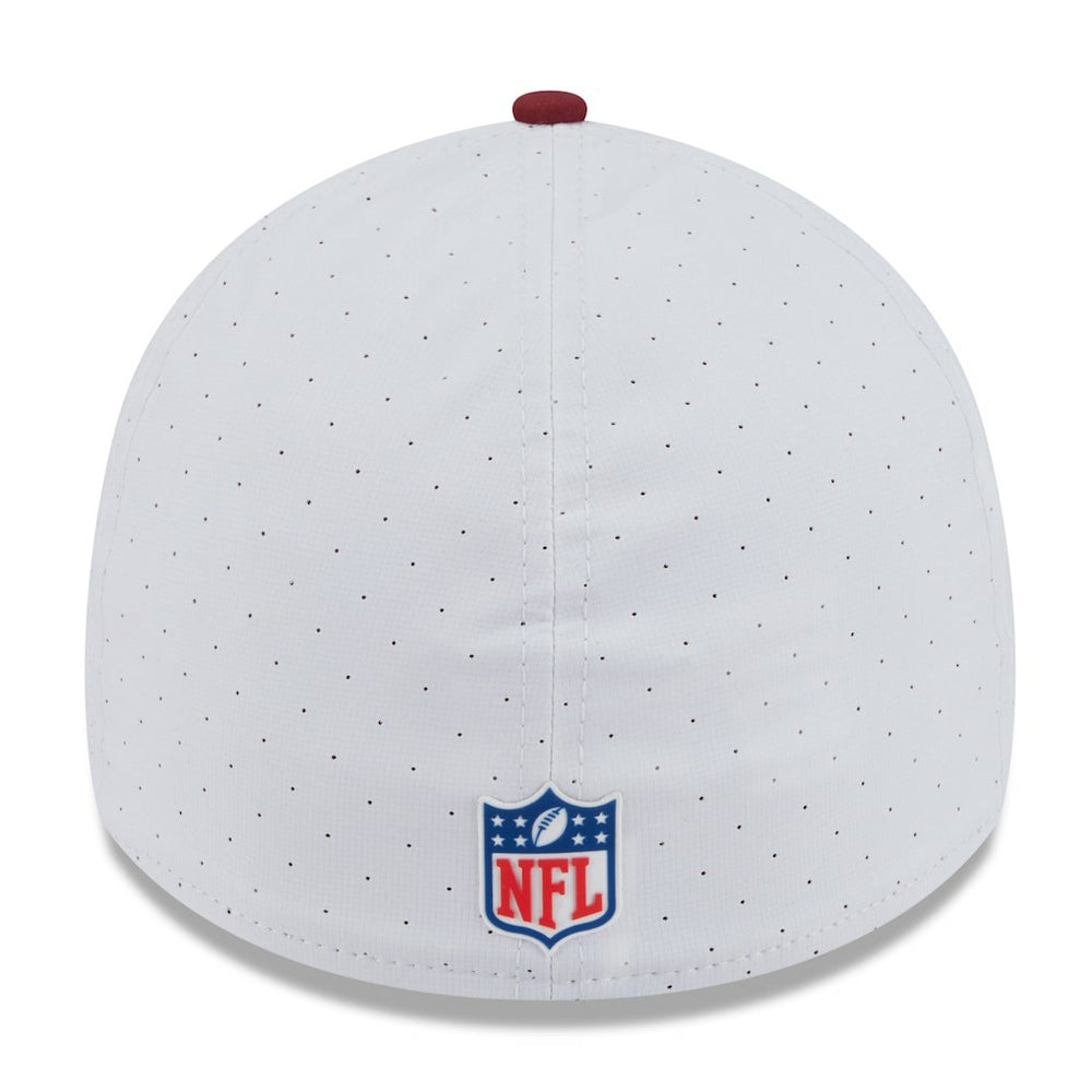 Washington Commanders New Era 2025 NFL Training Camp 39THIRTY Flex Hat White/Burgundy - NFL