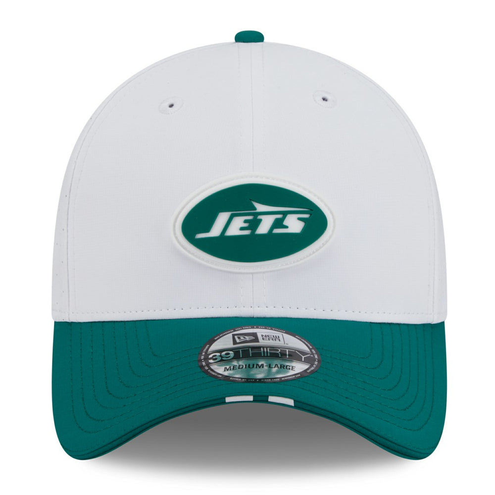 New York Jets New Era 2025 NFL Training Camp 39THIRTY Flex Hat White/Green - NFL