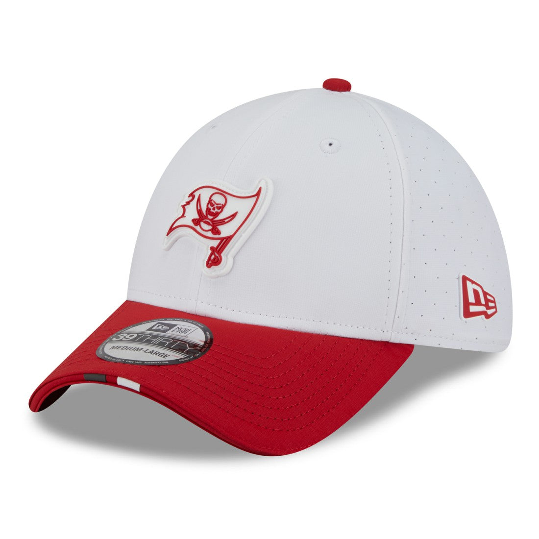 Tampa Bay Buccaneers New Era 2025 NFL Training Camp 39THIRTY Flex Hat White/Red - NFL