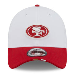 San Francisco 49ers New Era 2025 NFL Training Camp 39THIRTY Flex Hat White/Scarlet - NFL